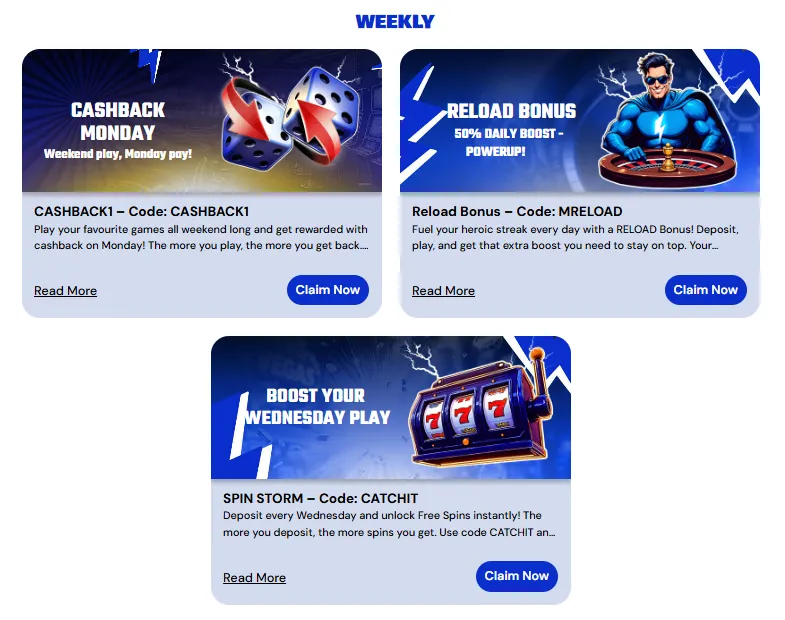 mrthrills casino weekly